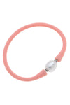 Bali Freshwater Pearl Silicone Bracelet in Light Pink