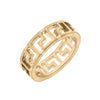 Ryan Greek Keys Ring in Worn Gold, Size 7